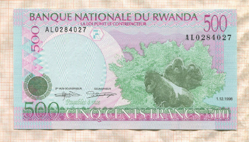 500 франков. Руанда