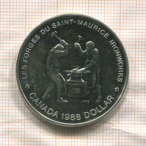1 доллар. Канада 1988г