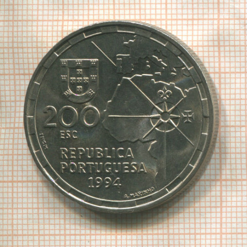 200 эскудо. Португалия 1994г