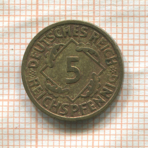 5 пфеннигов. Германия 1936г