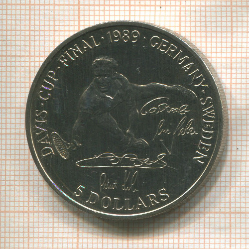 5 долларов. Ниуэ 1989г