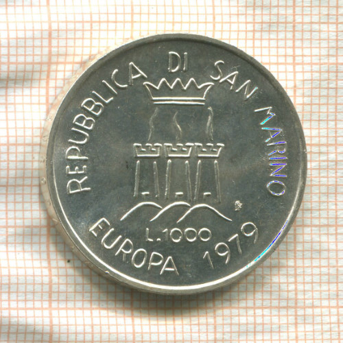1000 лир. Сан-Марино 1979г