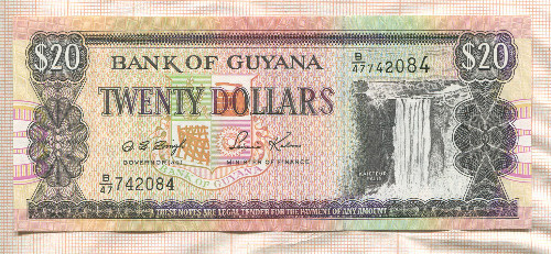 20 долларов. Гайяна