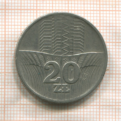 20 злотых. Польша 1974г