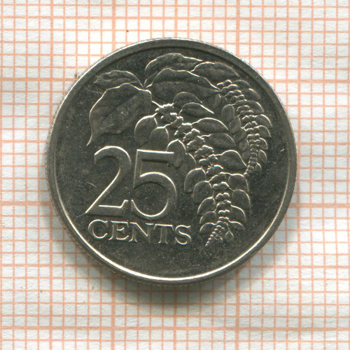 25 центов. Тринидад и Тобаго 2007г