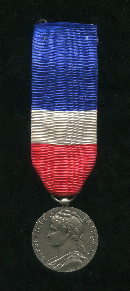Серебряная медаль министерства труда. Франция