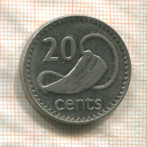 20 центов. Фиджи 1995г