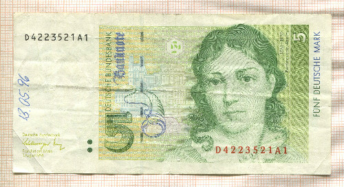 5 марок. Германия 1991г