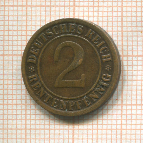 2 пфеннига. Германия 1924г
