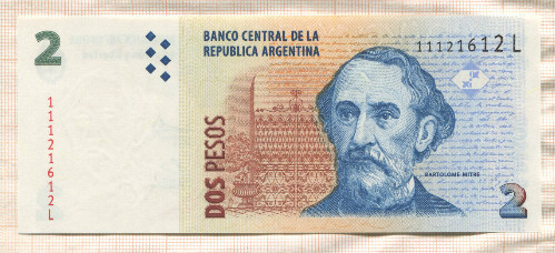 2 песо. Аргентина