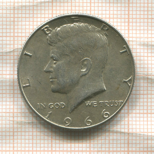 1/2 доллара. США 1966г
