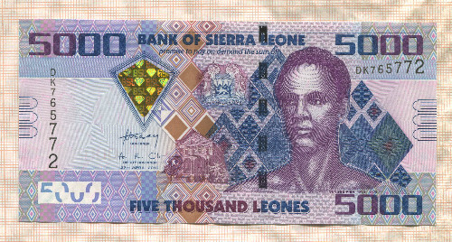 5000 леоне. Сьерра-Леоне 2010г