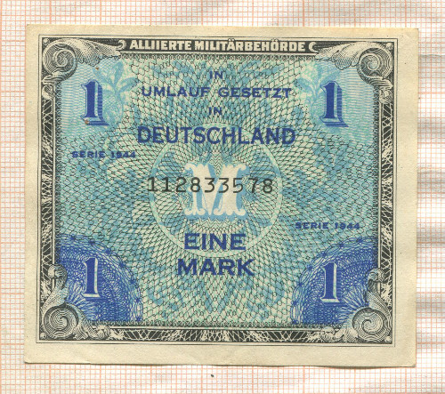1 марка. Германия 1944г