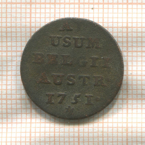 1 лиард. Австрийские Нидерланды 1751г