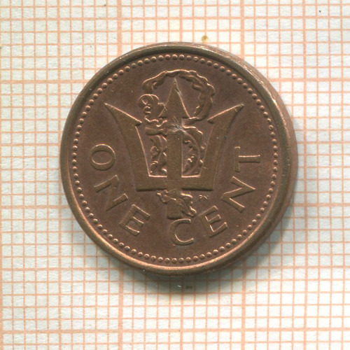 1 цент. Барбадос 2005г