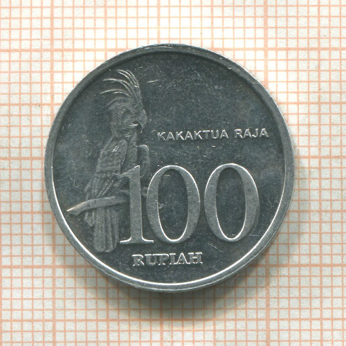 100 рупий. Индонезия 1999г