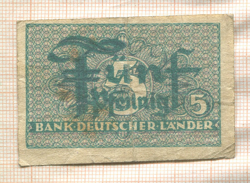 5 пфеннигов. Германия 1948г