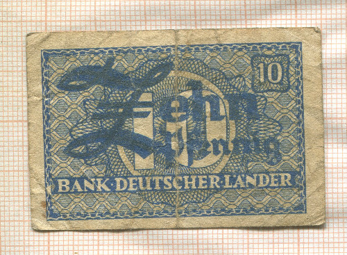 10 пфеннигов. Германия 1948г