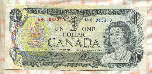 1 доллар. Канада 1973г