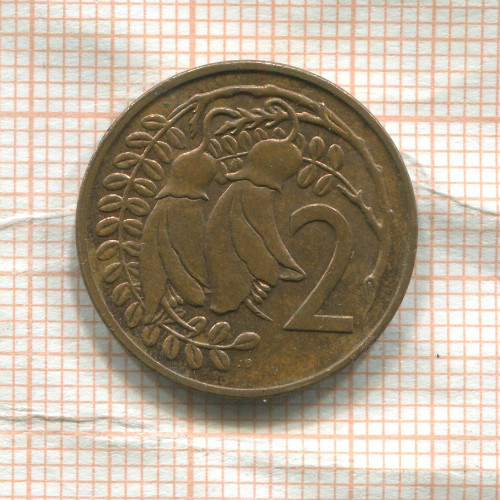 2 цента. Новая Зеландия 1980г