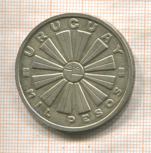 1000 песо. Уругвай. F.A.O. 1969г