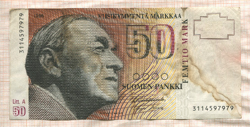 50 марок. Финляндия 1986г