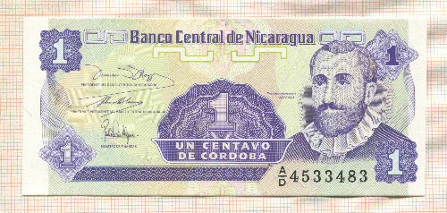 1 сентаво. Никарагуа