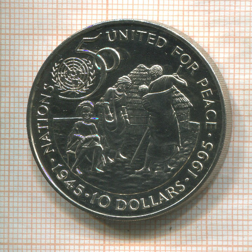 10 долларов. Намибия 1995г