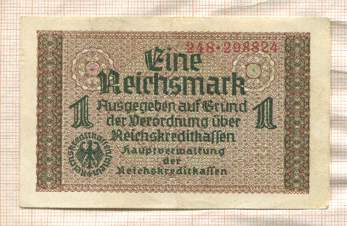 1 марка. Германия 1940г