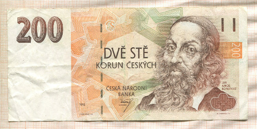200 крон. Чехия 1993г