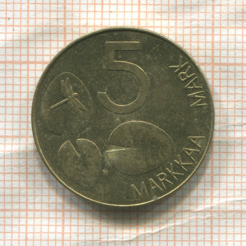 5 марок. Финляндия 1993г