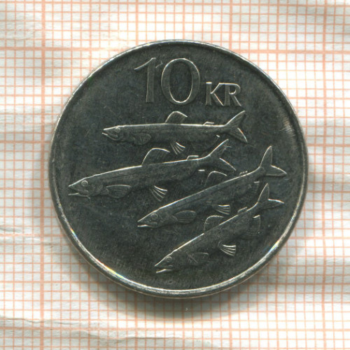 10 крон. Исландия 2008г