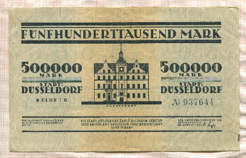 500000 марок. Германия 1923г