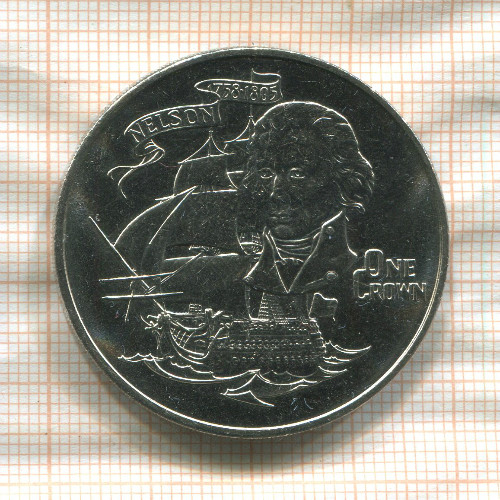 1 крона. Гибралтар 1980г