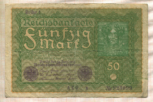 50 марок. Германия 1919г