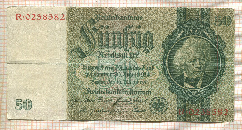 50 марок. Германия 1933г