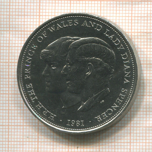 25 пенсов. Великобритания 1981г