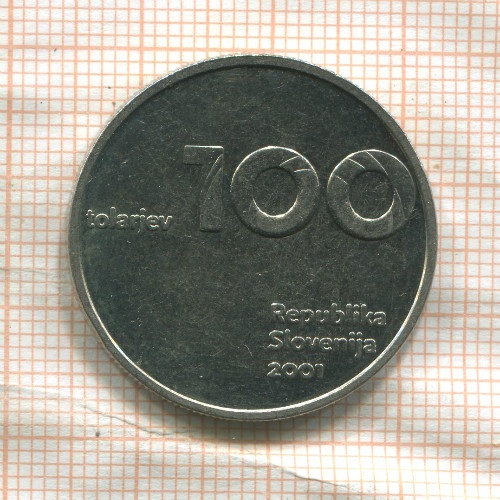 100 толаров. Словения 2001г