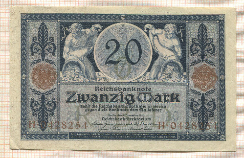 20 марок. Германия 1915г