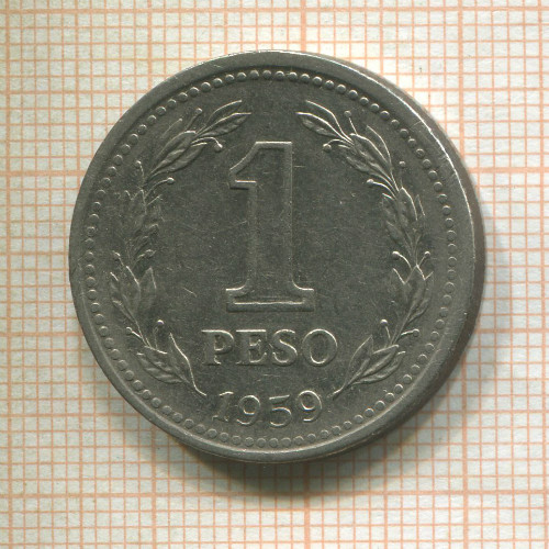 1 песо. Аргентина 1959г