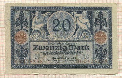 20 марок. Германия 1915г