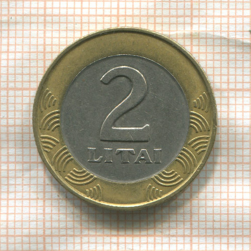 2 лита. Литва 1999г