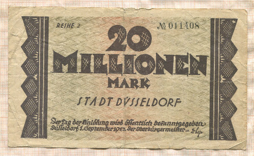 20000000. Германия 1923г