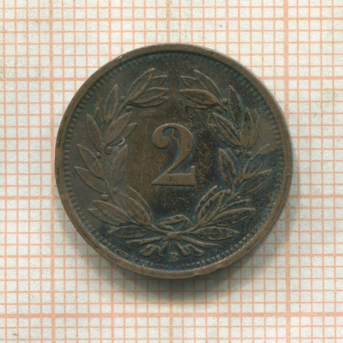 2 раппена. Швейцария 1932г