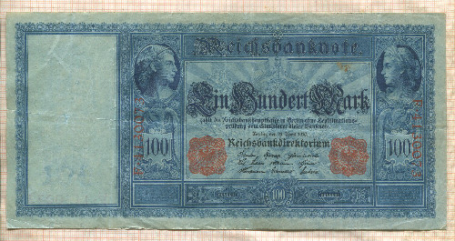 100 марок. Германия 1910г