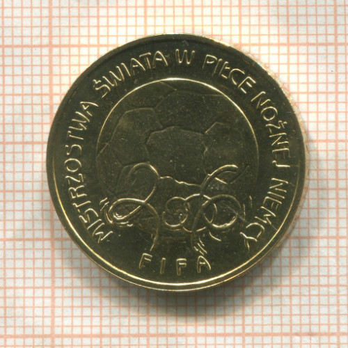 2 злотых. Польша 2006г