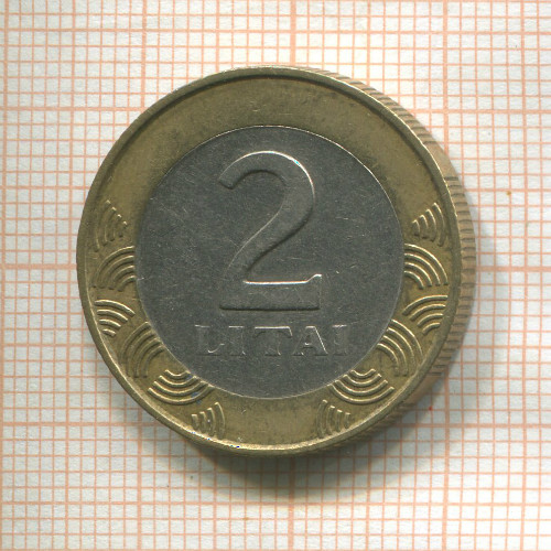 2 лита. Литва 1999г