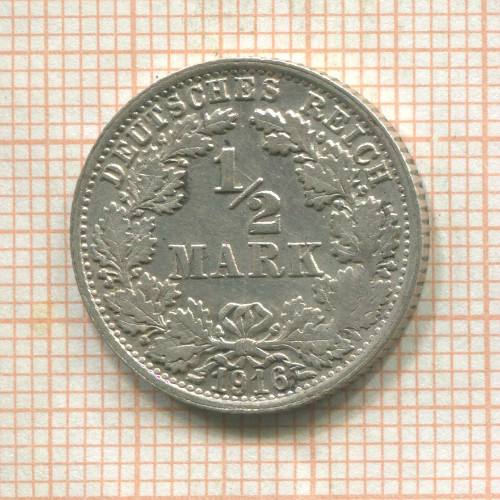 1/2 марки. Германия 1916г