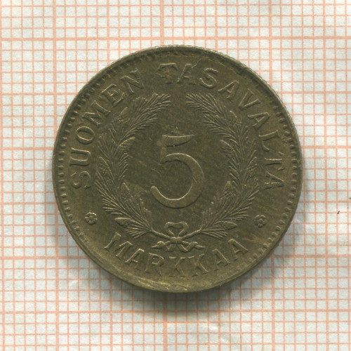 5 марок. Финляндия 1946г