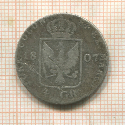 4 гроша. Пруссия 1807г